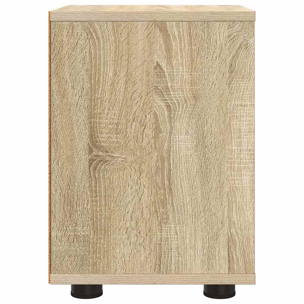 Nachttische 2 pcs Sonoma-Eiche 30,5 x 30 x 43 cm Holzwerkstoff