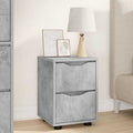 Nachttisch Beton Grau 30,5 x 30 x 43 cm Holzwerkstoff