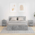 Nachttische 2 pcs Beton Grau 30,5 x 30 x 43 cm Holzwerkstoff