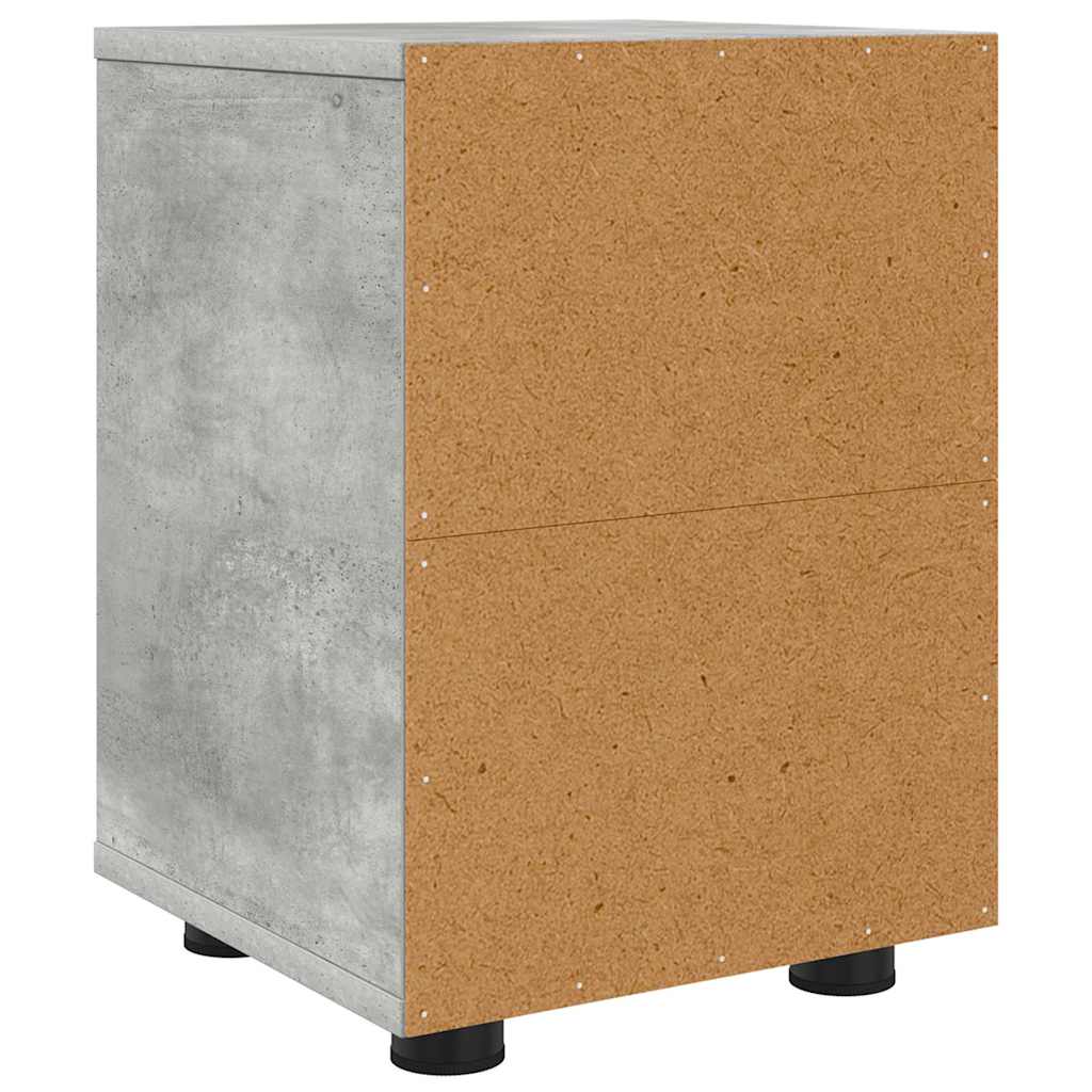 Nachttische 2 pcs Beton Grau 30,5 x 30 x 43 cm Holzwerkstoff