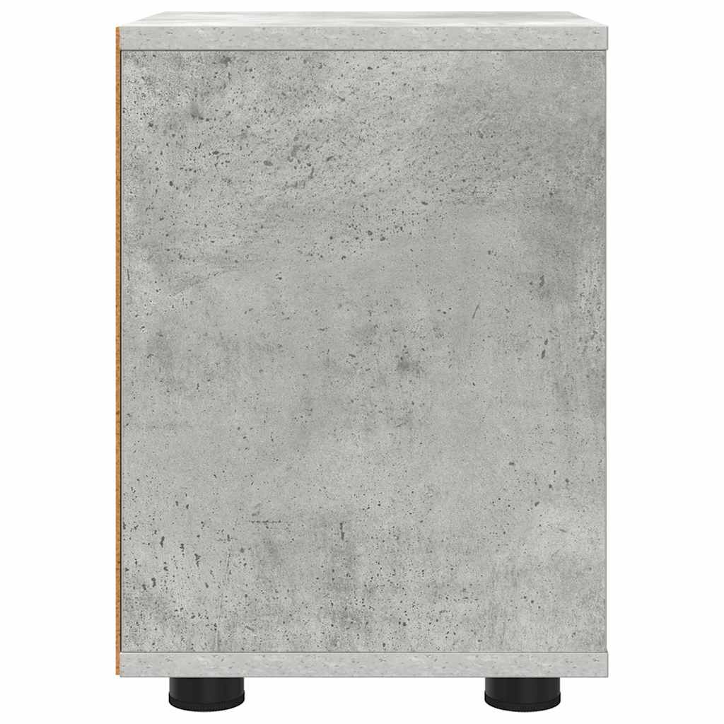 Nachttische 2 pcs Beton Grau 30,5 x 30 x 43 cm Holzwerkstoff