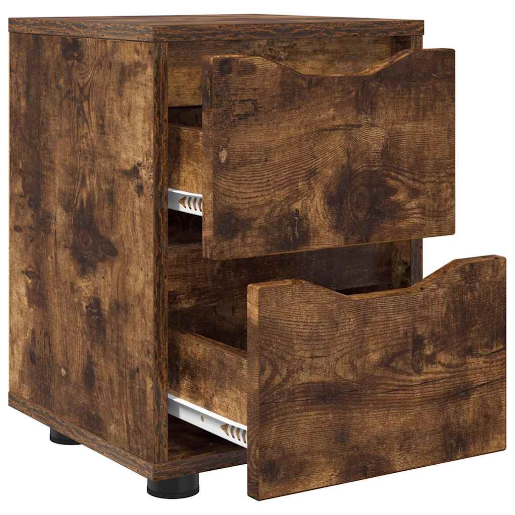Nachttische 2 pcs Geräucherte Eiche 30,5 x 30 x 43 cm