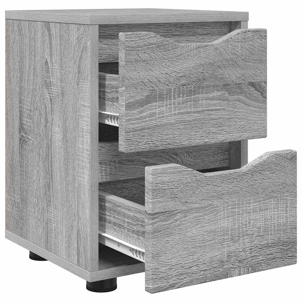 Nachttisch Graues Sonoma 30,5 x 30 x 43 cm Holzwerkstoff