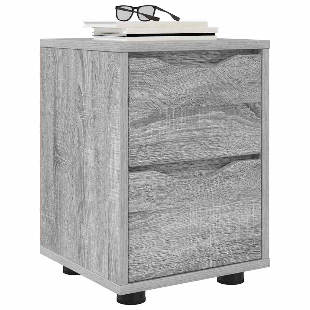 Nachttisch Graues Sonoma 30,5 x 30 x 43 cm Holzwerkstoff