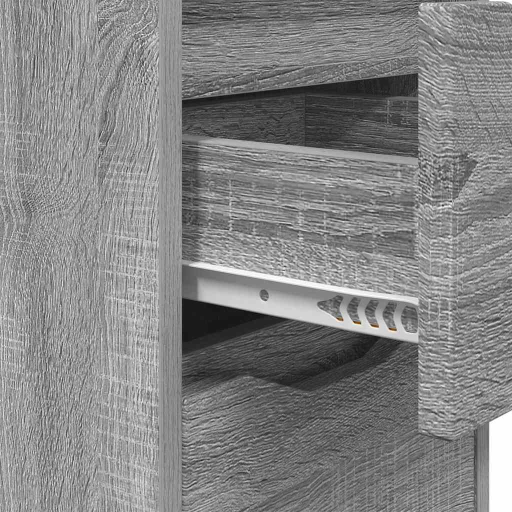 Nachttische 2 pcs Graues Sonoma 30,5 x 30 x 43 cm Holzwerkstoff