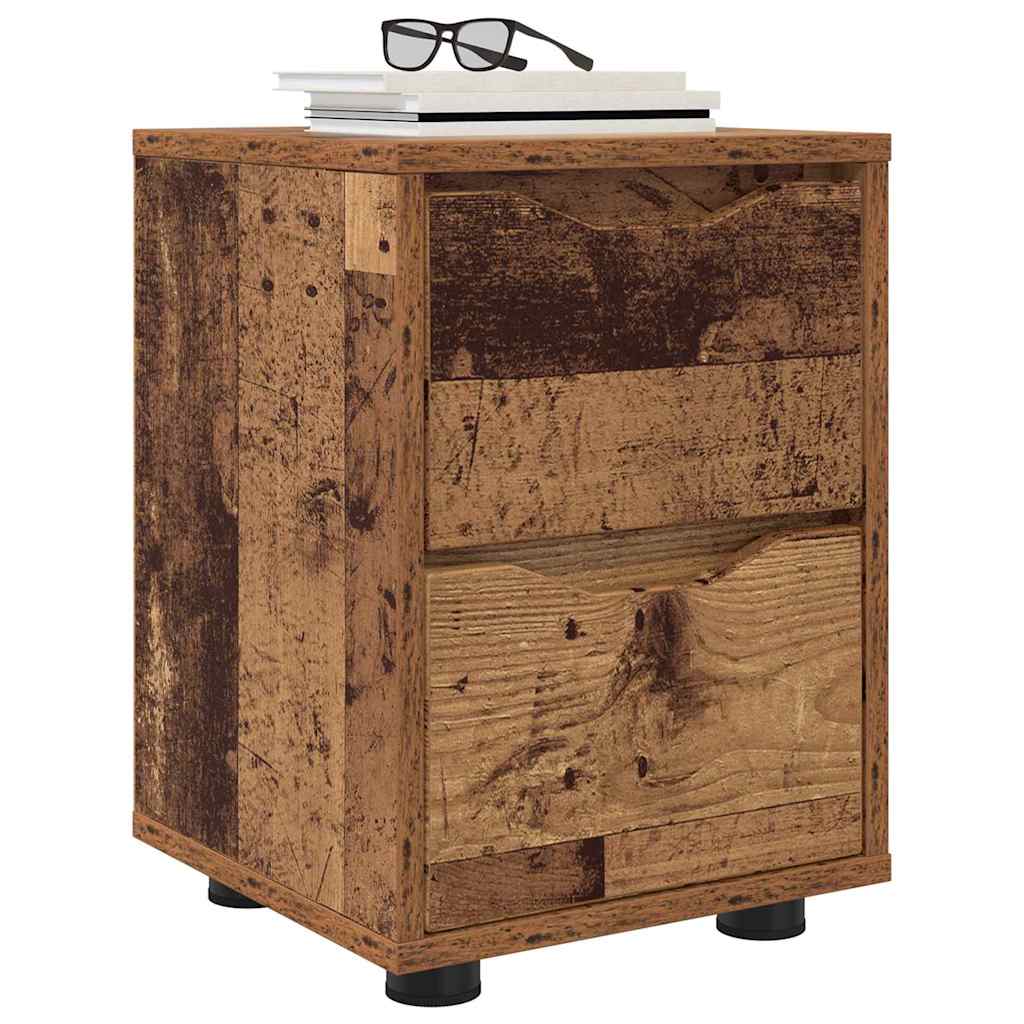 Nachttisch Altholz 30,5 x 30 x 43 cm Holzwerkstoff