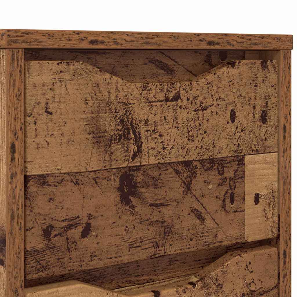 Nachttische 2 pcs Altholz 30,5 x 30 x 43 cm Holzwerkstoff