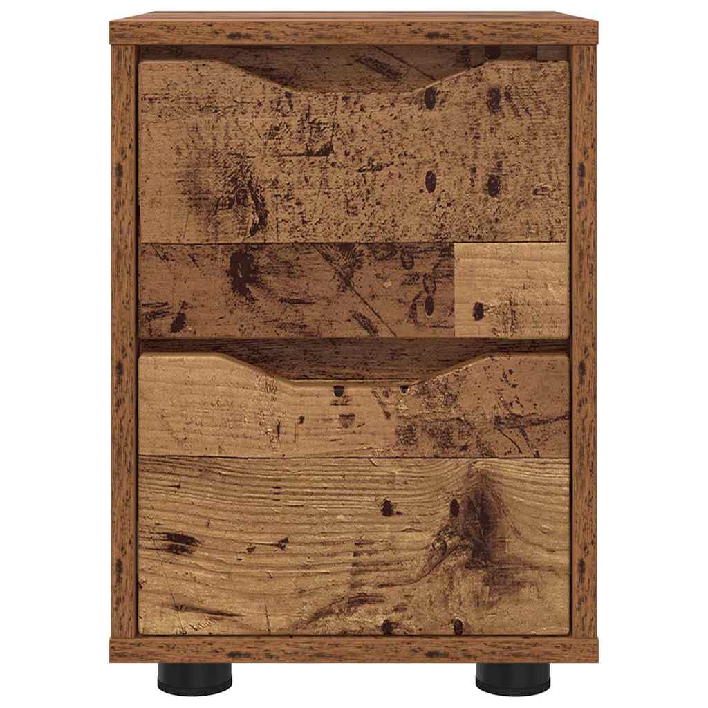 Nachttische 2 pcs Altholz 30,5 x 30 x 43 cm Holzwerkstoff