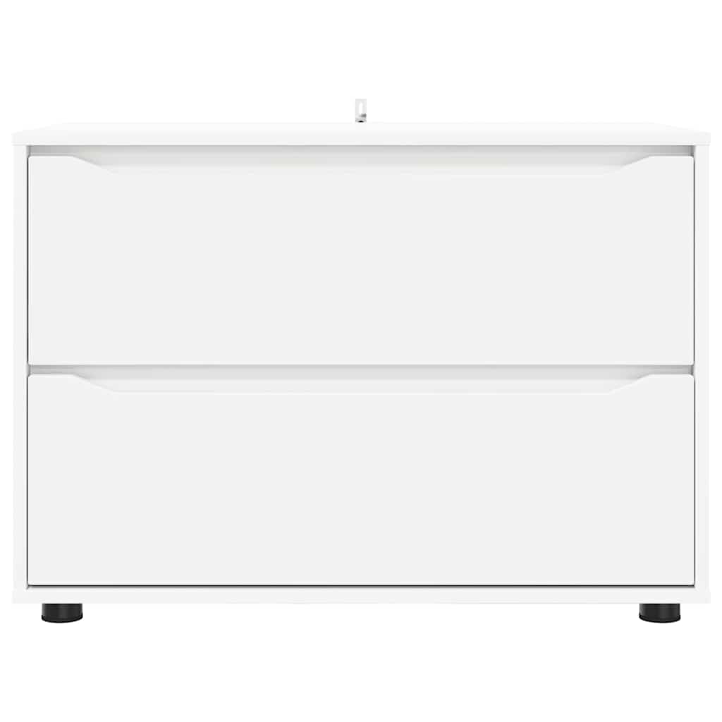 Aufbewahrungsschrank Weiß 80 x 48 x 57 cm Holzwerkstoff