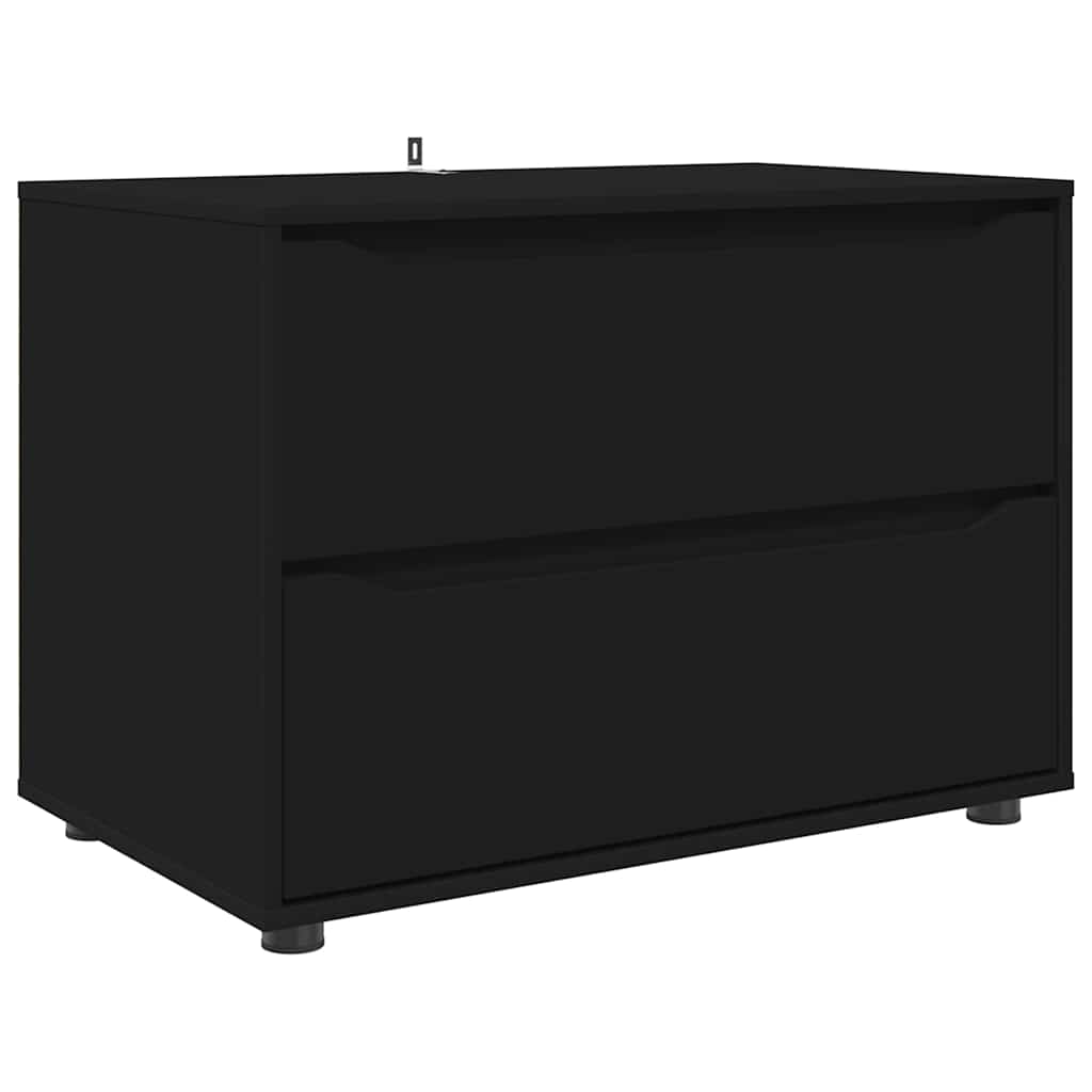 Aufbewahrungsschrank Schwarz 80 x 48 x 57 cm Holzwerkstoff