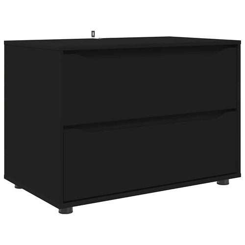 Aufbewahrungsschrank Schwarz 80 x 48 x 57 cm Holzwerkstoff
