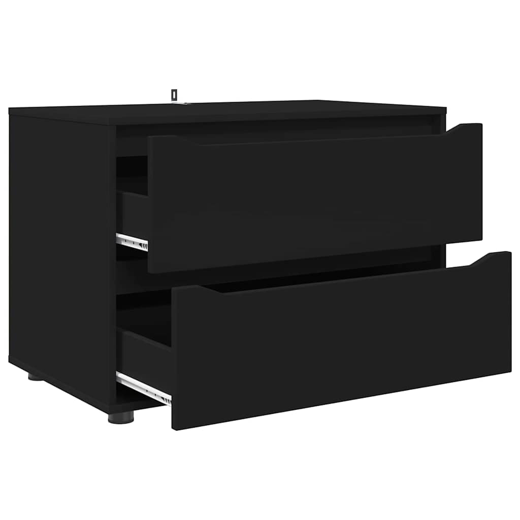 Aufbewahrungsschrank Schwarz 80 x 48 x 57 cm Holzwerkstoff