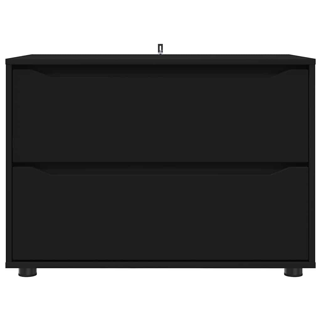 Aufbewahrungsschrank Schwarz 80 x 48 x 57 cm Holzwerkstoff