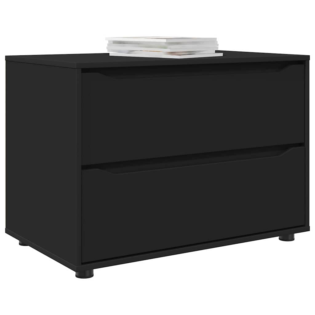 Aufbewahrungsschrank Schwarz 80 x 48 x 57 cm Holzwerkstoff