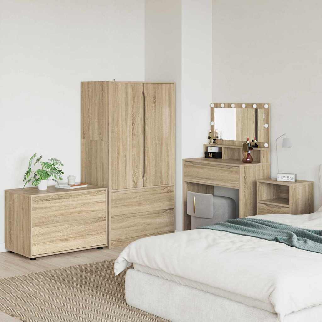 Aufbewahrungsschrank Sonoma-Eiche 80 x 48 x 57 cm Holzwerkstoff