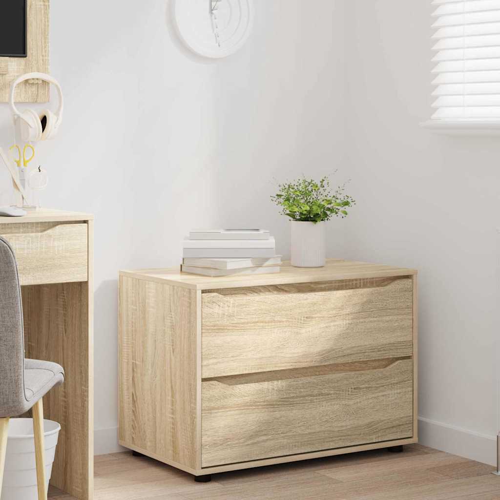 Aufbewahrungsschrank Sonoma-Eiche 80 x 48 x 57 cm Holzwerkstoff