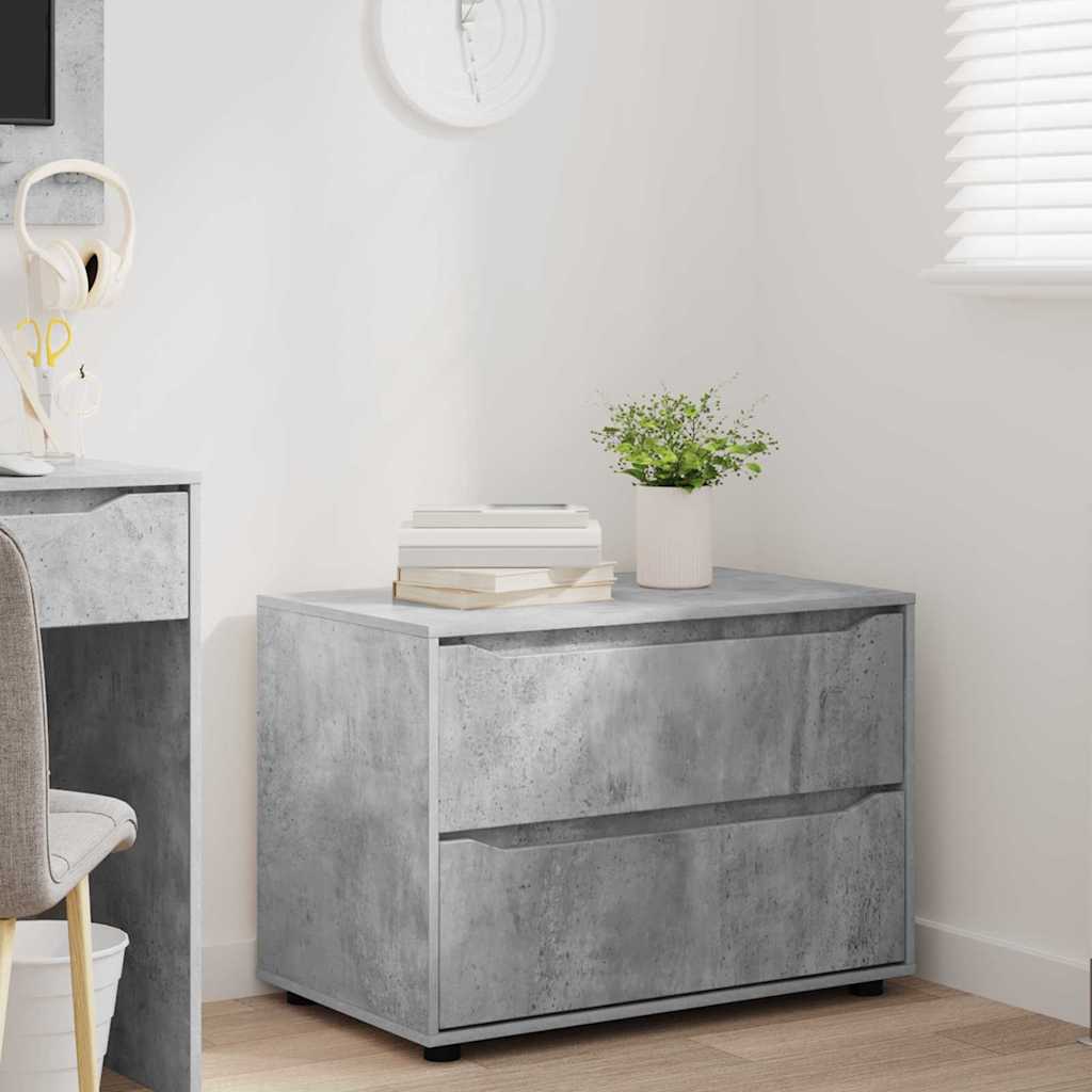 Aufbewahrungsschrank Beton Grau 80 x 48 x 57 cm Holzwerkstoff