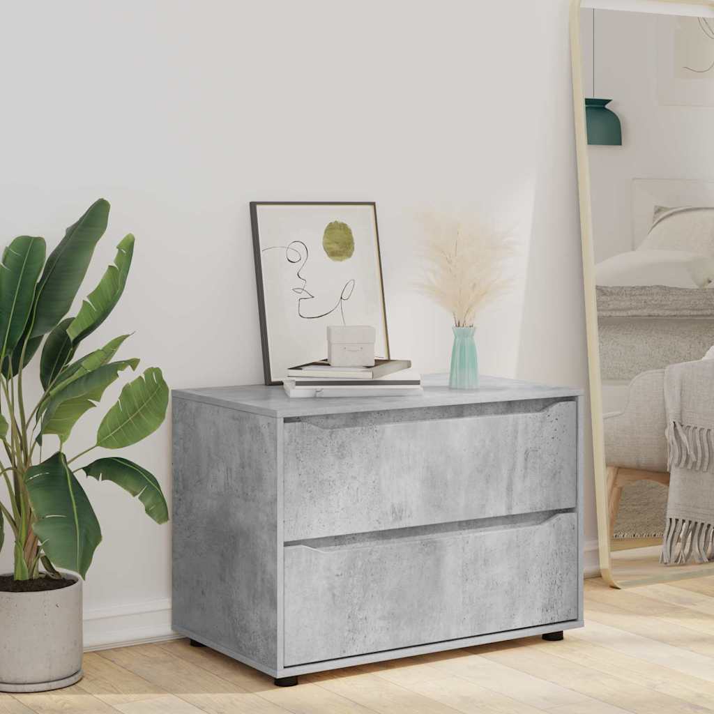 Aufbewahrungsschrank Beton Grau 80 x 48 x 57 cm Holzwerkstoff