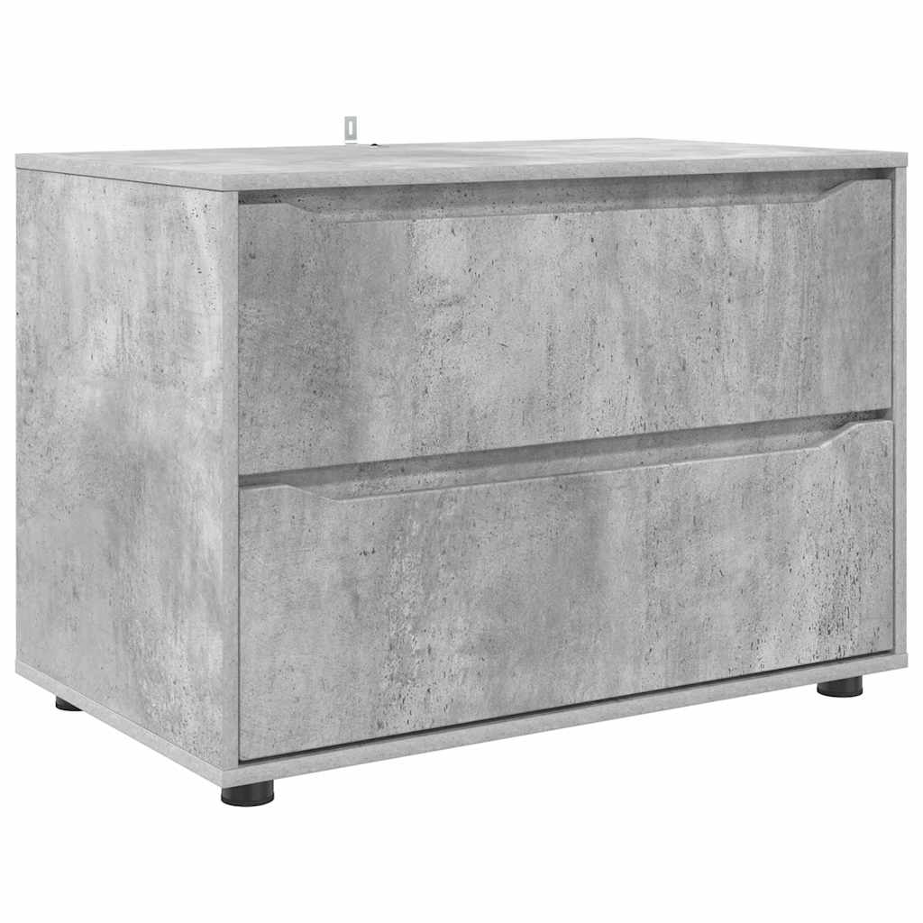 Aufbewahrungsschrank Beton Grau 80 x 48 x 57 cm Holzwerkstoff