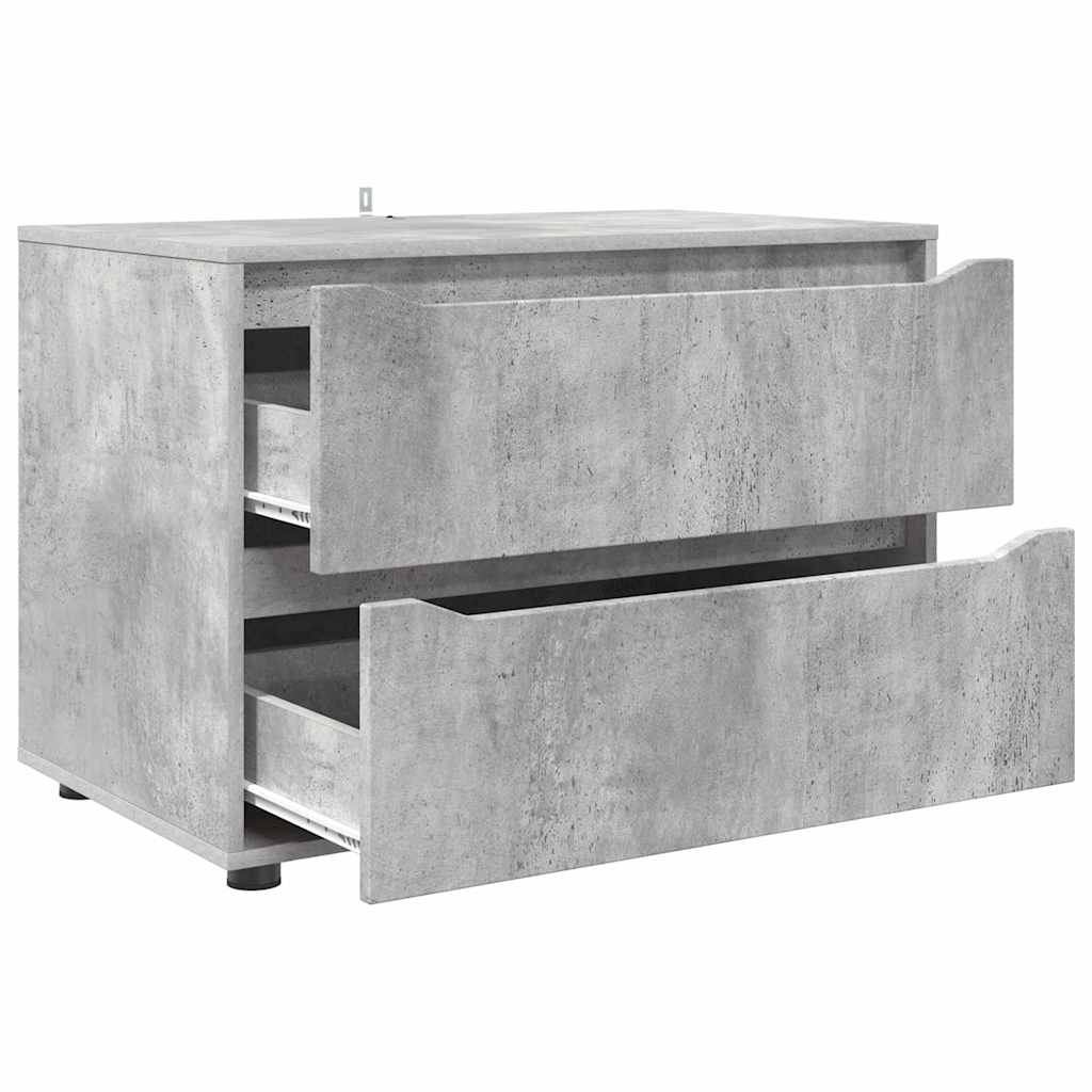 Aufbewahrungsschrank Beton Grau 80 x 48 x 57 cm Holzwerkstoff