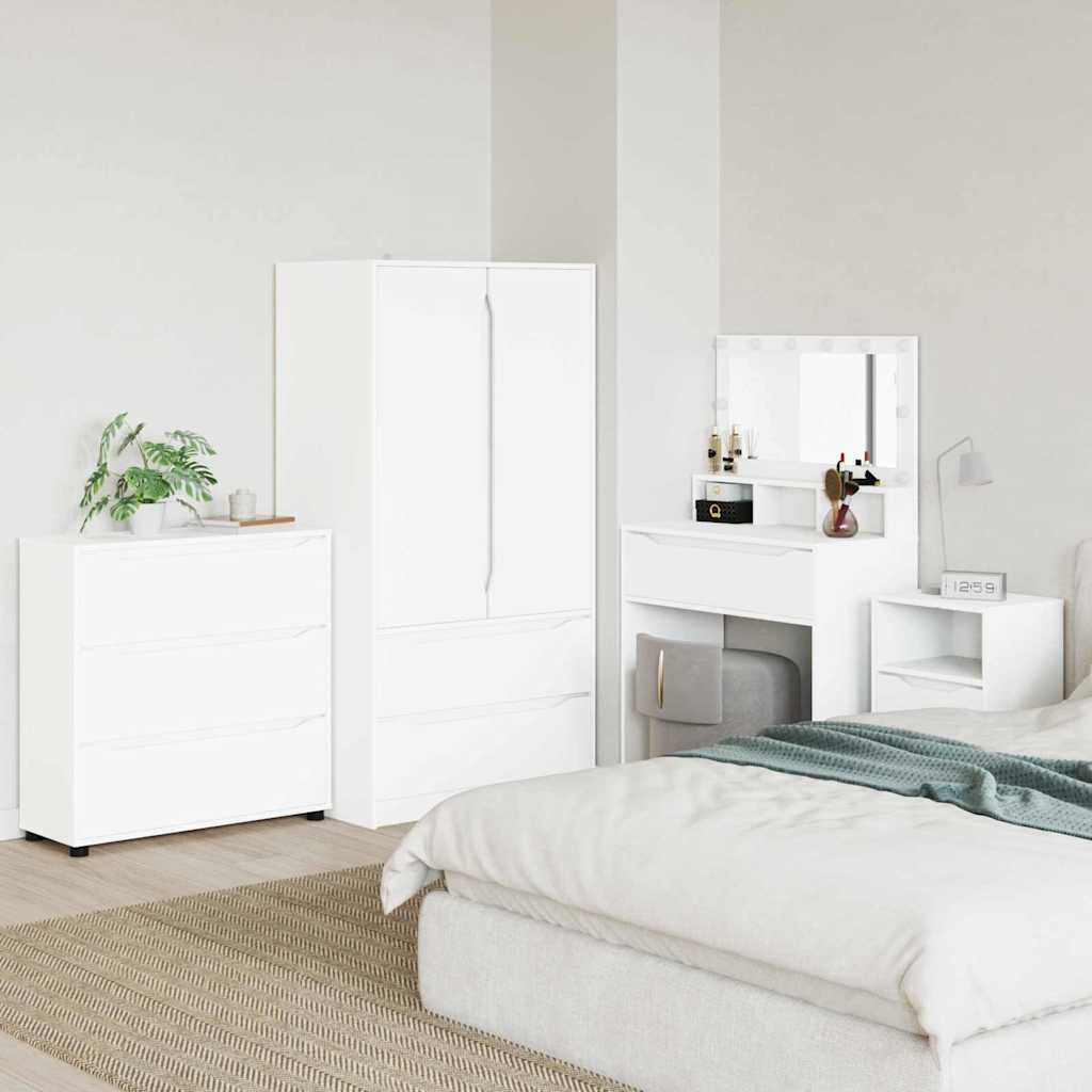 Aufbewahrungsschrank Hochglanz Weiß 80 x 48 x 57 cm