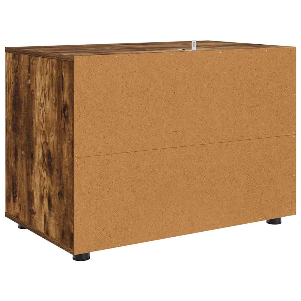 Aufbewahrungsschrank Geräucherte Eiche 80 x 48 x 57 cm