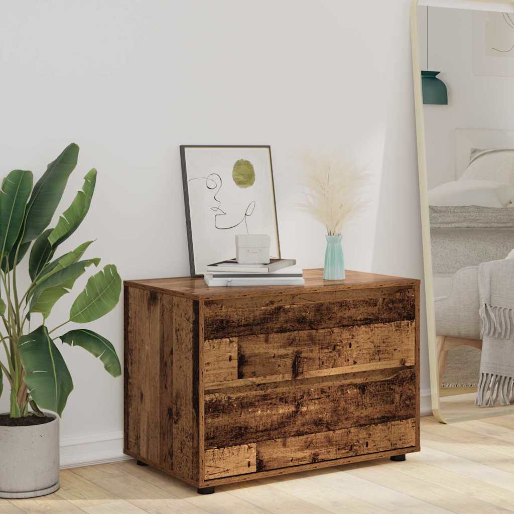 Aufbewahrungsschrank Altholz 80 x 48 x 57 cm Holzwerkstoff