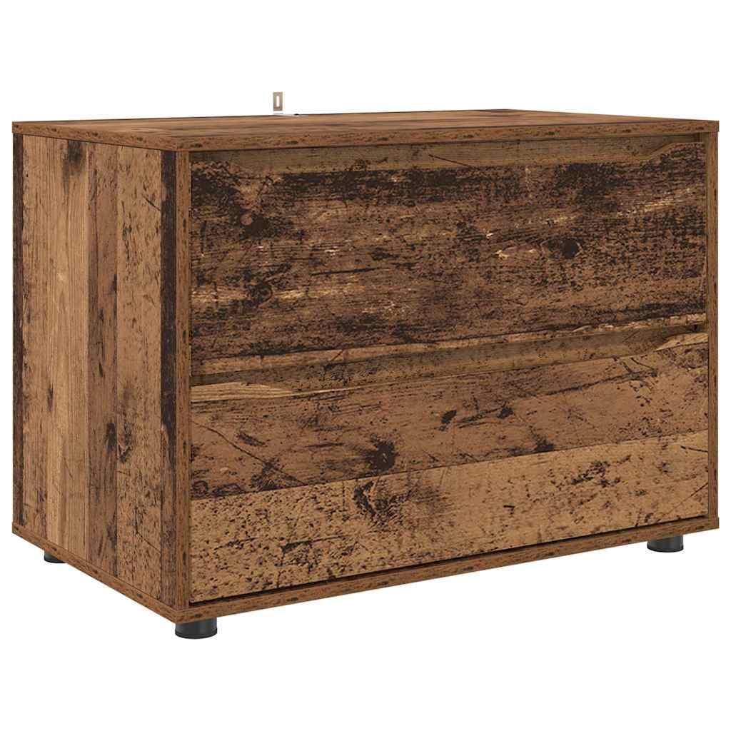 Aufbewahrungsschrank Altholz 80 x 48 x 57 cm Holzwerkstoff