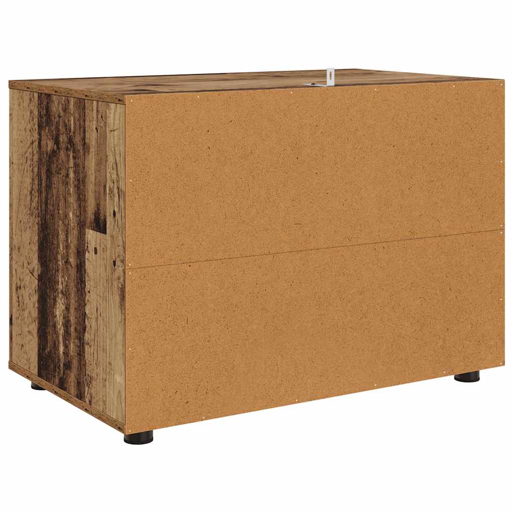 Aufbewahrungsschrank Altholz 80 x 48 x 57 cm Holzwerkstoff