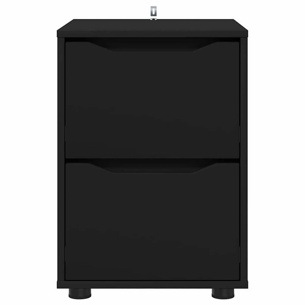 Aufbewahrungsschrank Schwarz 40 x 48 x 57 cm Holzwerkstoff