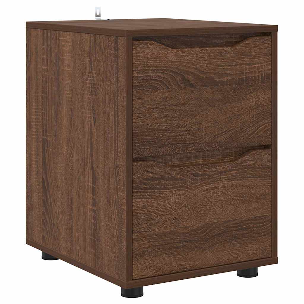 Aufbewahrungsschrank Braun Eichen-Optik 40 x 48 x 57 cm