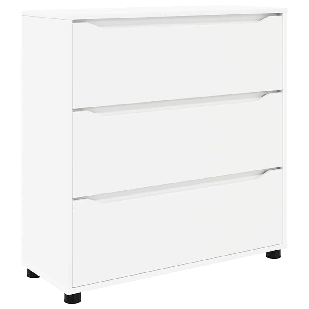 Aufbewahrungsschrank Weiß 80 x 31 x 81 cm Holzwerkstoff