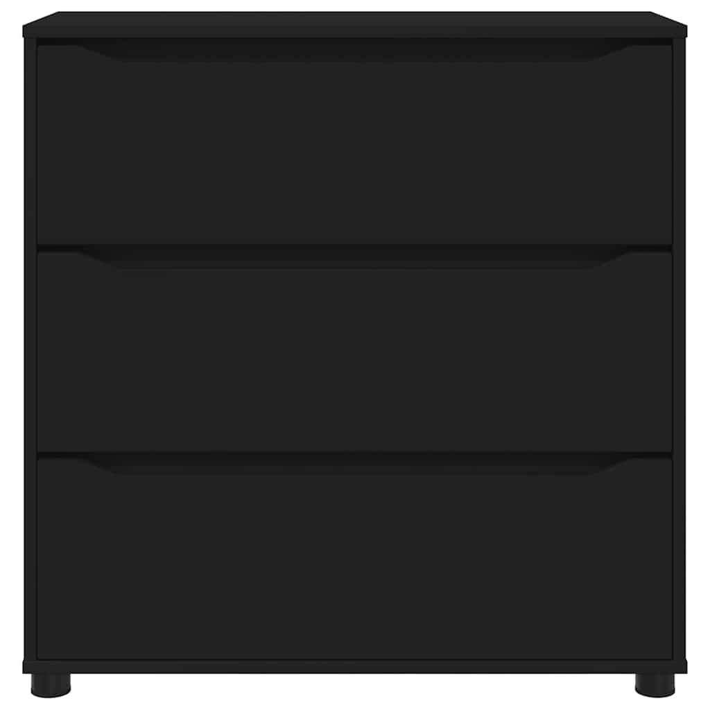 Aufbewahrungsschrank Schwarz 80 x 31 x 81 cm Holzwerkstoff