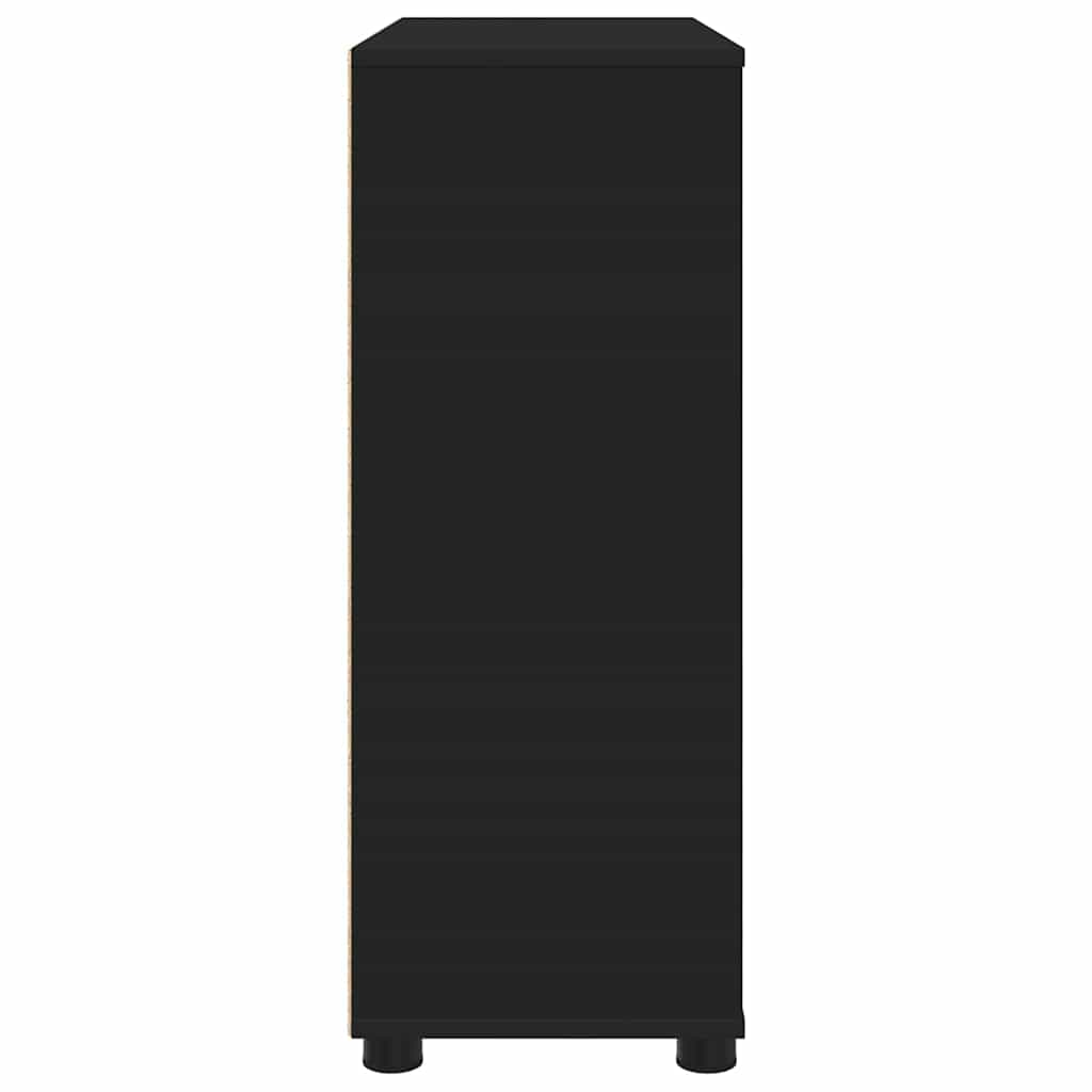 Aufbewahrungsschrank Schwarz 80 x 31 x 81 cm Holzwerkstoff
