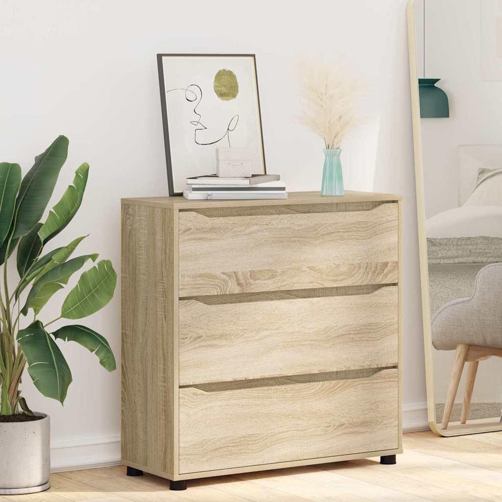 Aufbewahrungsschrank Sonoma-Eiche 80 x 31 x 81 cm Holzwerkstoff