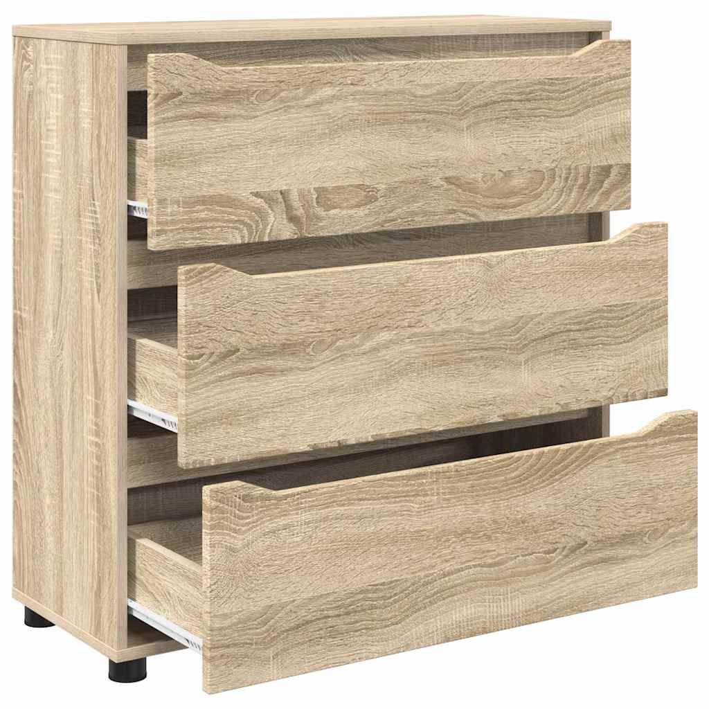 Aufbewahrungsschrank Sonoma-Eiche 80 x 31 x 81 cm Holzwerkstoff