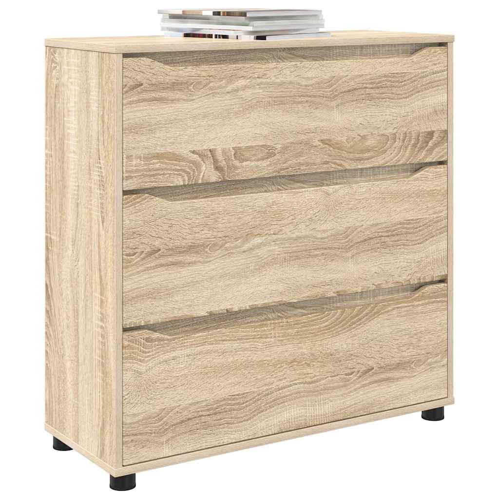 Aufbewahrungsschrank Sonoma-Eiche 80 x 31 x 81 cm Holzwerkstoff