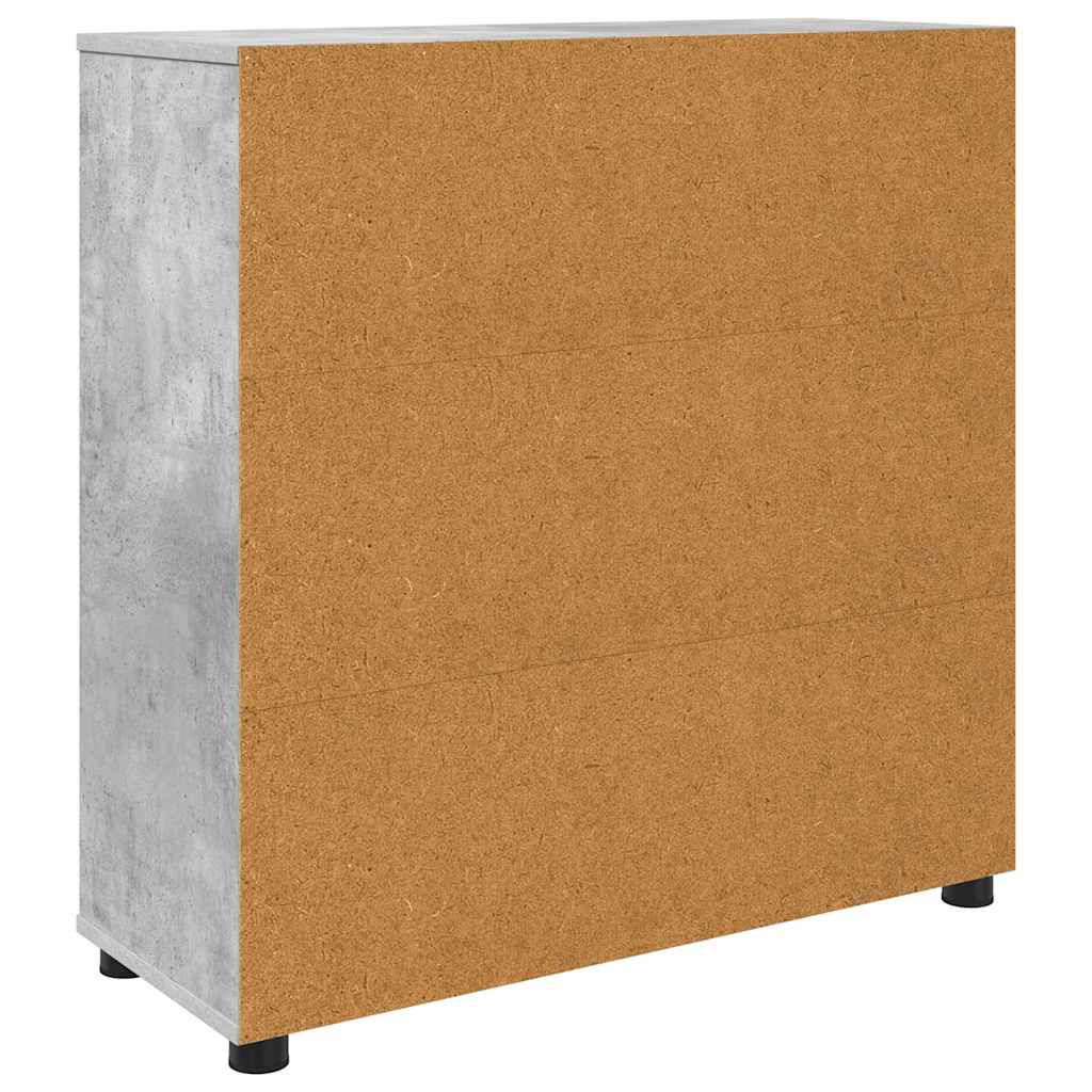 Aufbewahrungsschrank Beton Grau 80 x 31 x 81 cm Holzwerkstoff