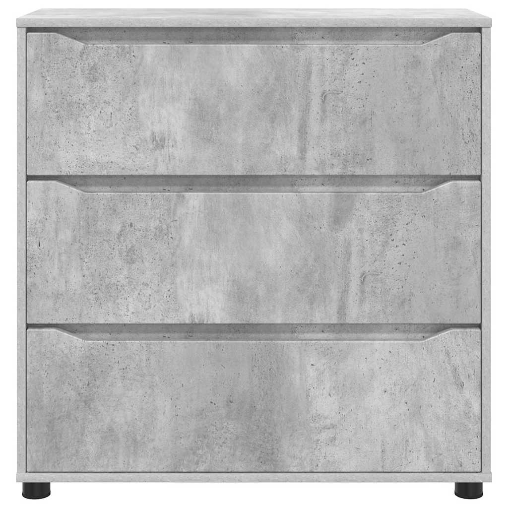 Aufbewahrungsschrank Beton Grau 80 x 31 x 81 cm Holzwerkstoff