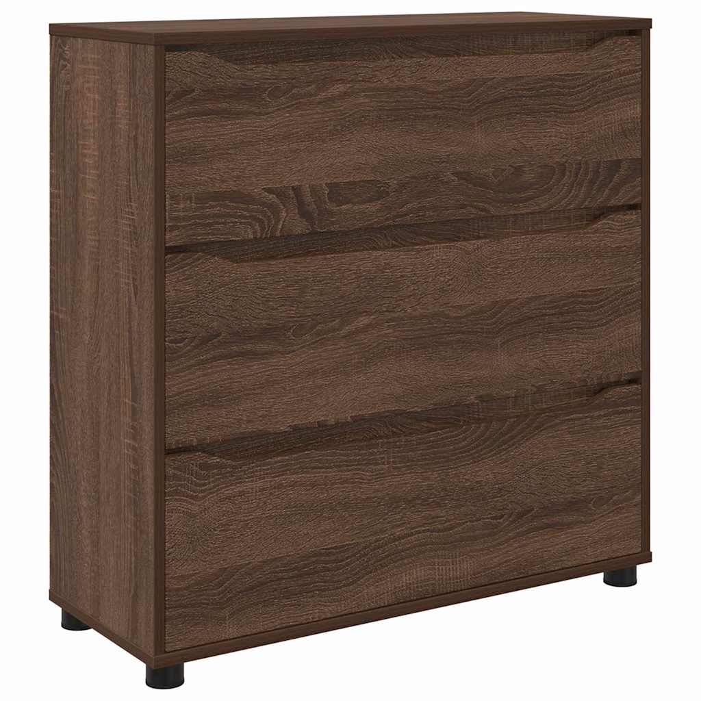 Aufbewahrungsschrank Braun Eichen-Optik 80 x 31 x 81 cm