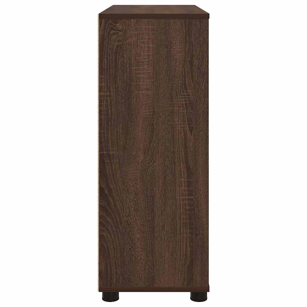 Aufbewahrungsschrank Braun Eichen-Optik 80 x 31 x 81 cm