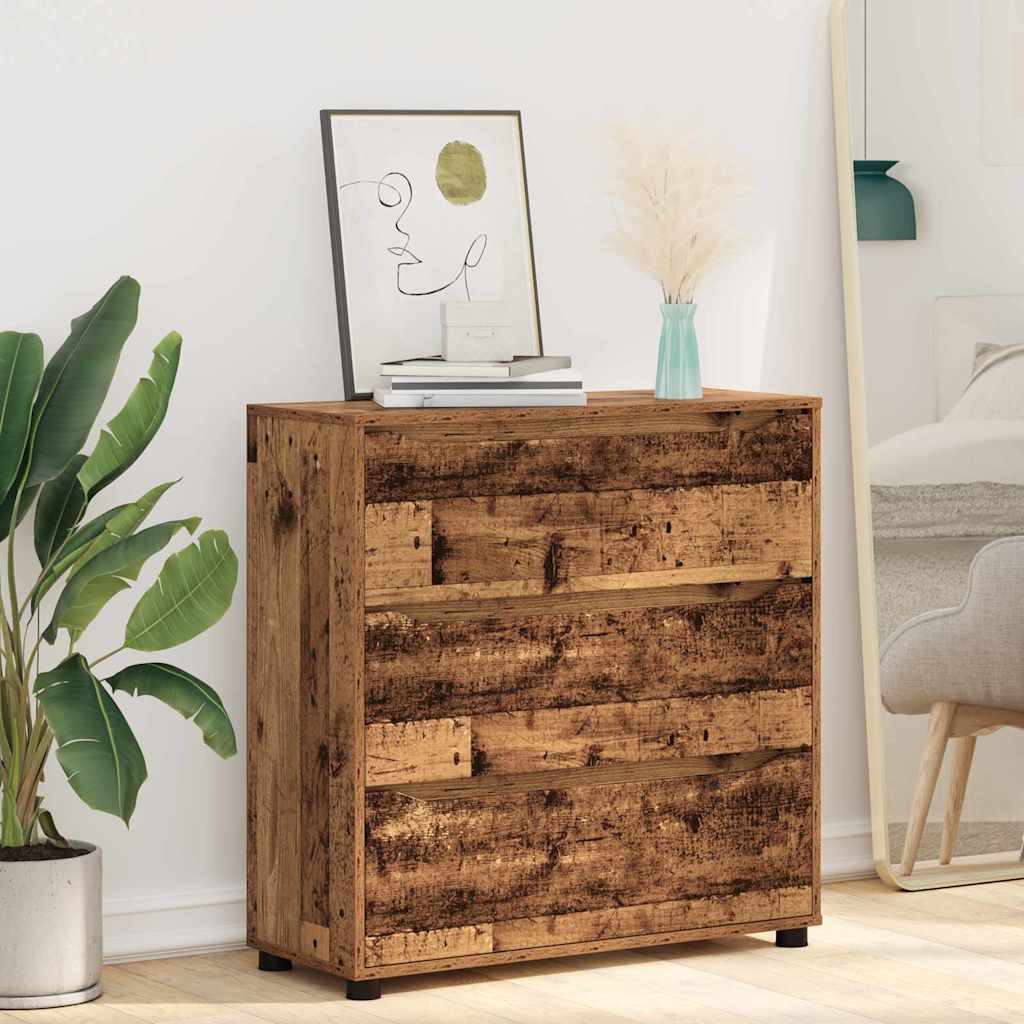 Aufbewahrungsschrank Altholz 80 x 31 x 81 cm Holzwerkstoff