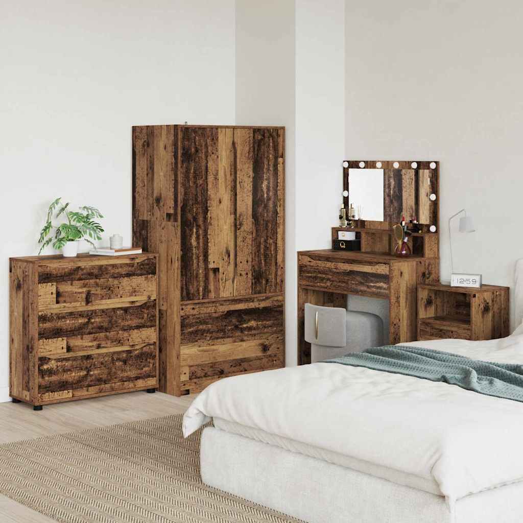 Aufbewahrungsschrank Altholz 80 x 31 x 81 cm Holzwerkstoff