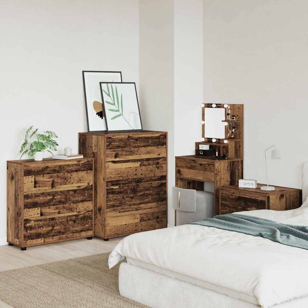 Aufbewahrungsschrank Altholz 80 x 31 x 81 cm Holzwerkstoff