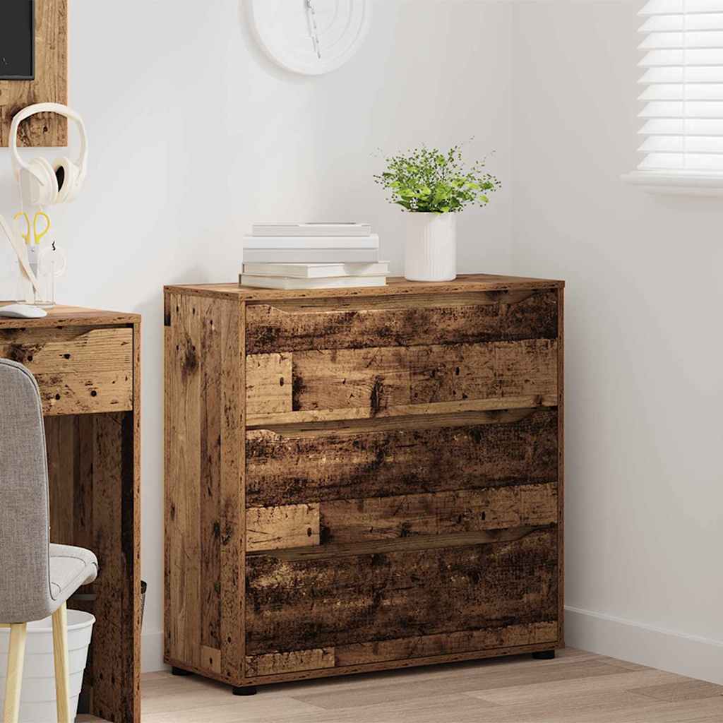 Aufbewahrungsschrank Altholz 80 x 31 x 81 cm Holzwerkstoff