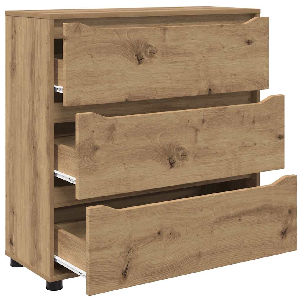 Aufbewahrungsschrank Artisan-Eiche 80 x 31 x 81 cm