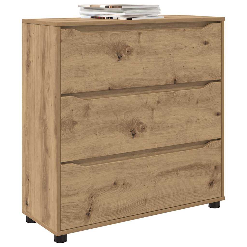 Aufbewahrungsschrank Artisan-Eiche 80 x 31 x 81 cm
