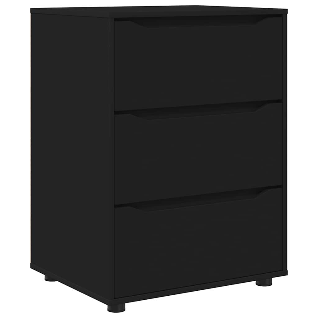 Aufbewahrungsschrank Schwarz 60 x 48 x 81 cm Holzwerkstoff