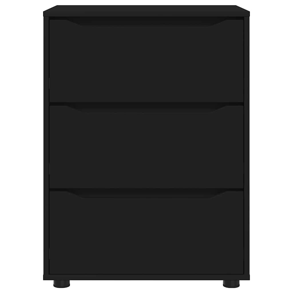 Aufbewahrungsschrank Schwarz 60 x 48 x 81 cm Holzwerkstoff