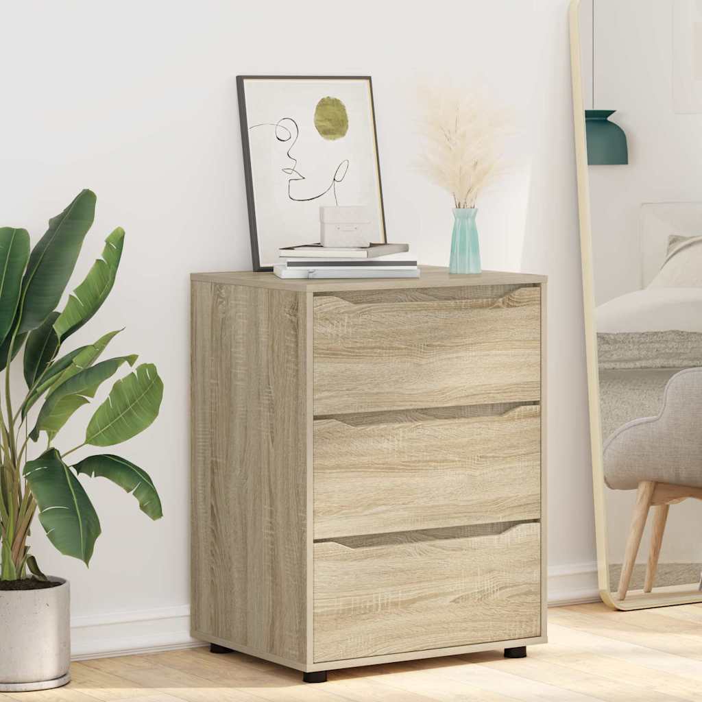 Aufbewahrungsschrank Sonoma-Eiche 60 x 48 x 81 cm Holzwerkstoff